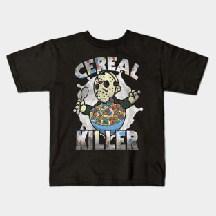 Cereal Killer Funny Retro 80s Horror Parody Kids T-Shirt